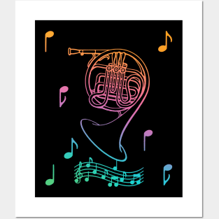 Musical French Horn Posters and Art